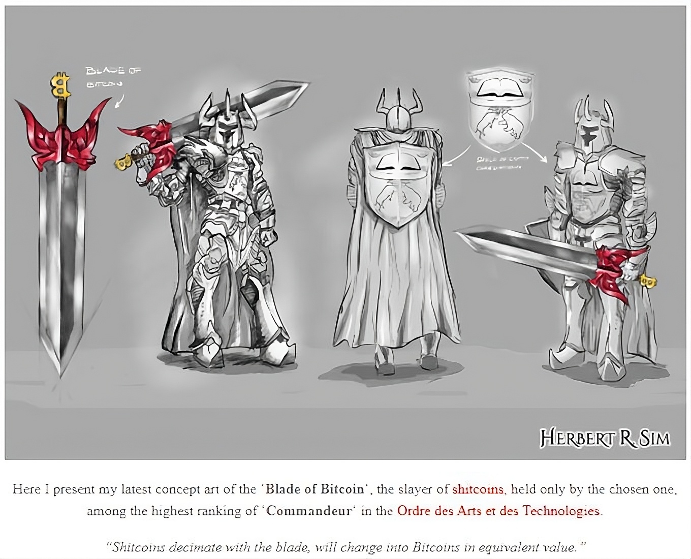 Concept art: The Blade of Bitcoin